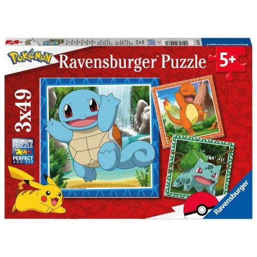 RAVENSBURGUER PUZZLE 3 X 49 PZ Pokemon  05586 9