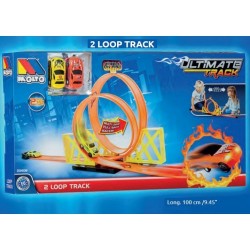 CN24 MOLTO SET PISTAS CON DOS LOOPINGS + 1 COCHE  23408