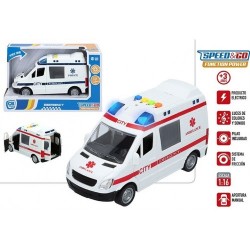 CB SPEED & GO-FURGON FRICCION 1:16 EMERGENCIAS LUZ SONIDO 2/S