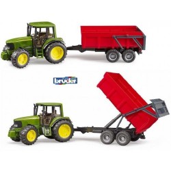 CN24 BRUDER Tractor John Deere 6920 con remolque volquete   2057