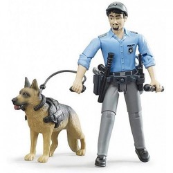 BRUDER Agente con perro policía  62150