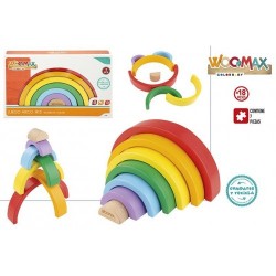 CB ARCOIRIS DE MADERA 21X3,5X10CM +18M  49306