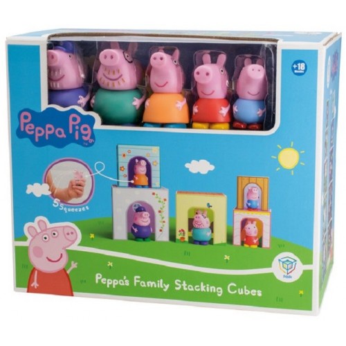 CN24 DEQUBE PEPPA PIG: CUBOS APILABLES CON 5 FIGURAS   921D00064