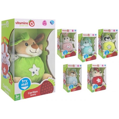 GLOBO PELUCHE MUSICAL INFANTIL 17CM  SURTIDO  40768