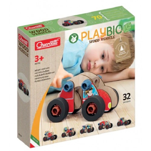 QUERCETTI PlayBio Vehiculos Madera 32pz  3+