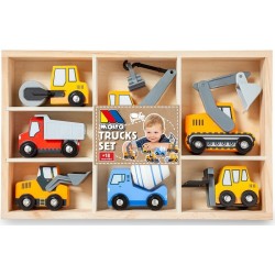 CN24 MOLTO SET CAMIONES CONSTRUCCION MADERA  34X5X21.5  22270