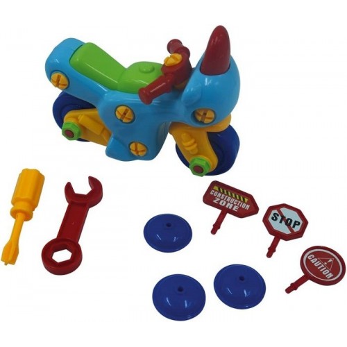 IMP. MOTO INFANTIL MONTABLE CON ACCESORIOS  9851