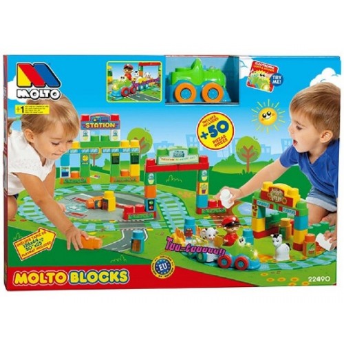 MOLTO MOLTO BLOCKS TREN + TAPIZ (SONIDO)   38x10x60  22490