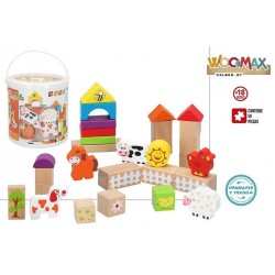 CN24 CB WOOMAX-JUEGO BLOCS 50 PCS  18M  42747