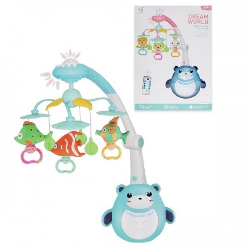 CN24 FENTOYS MOVIL MUSICAL BEBE CON LAMPARA Y CONTROL REMOTO  (ROSA/AZUL)   73869