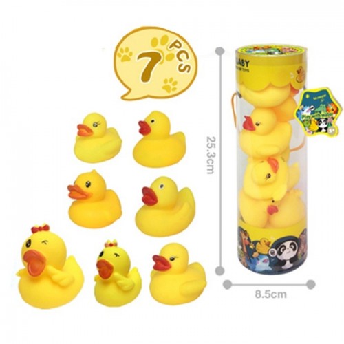 FENTOYS TUBO CON 7 PATITOS BAÑERA  25X8,5 CM   44810