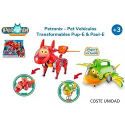 FAMOSA Petronix - Pet Vehículos Transformables Pup-E & Paul-E  SURTIDOS   PET05000