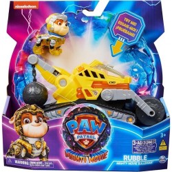 CN24 SPIN MASTER PAW Mighty Movie Vehículo c/luz y sonido Rubble  6067511