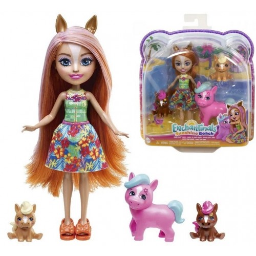 CN24 MATTEL Ecnhantimals Familia de ponies  HXB99