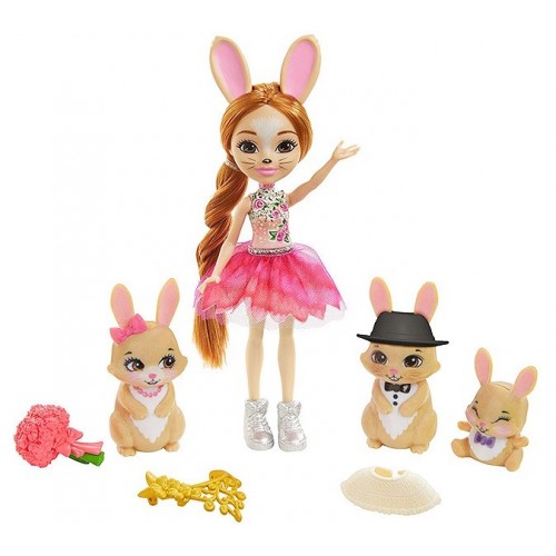 MATTEL Royal Enchantimals Familia conejos  GYJ08