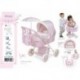 CN24 DeCuevas NIZA Coche de muñeca plegable con sombrilla - para muñecas de hasta 48 cm.  85046