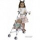 DECUEVAS Silla de muñeca plegable - VERDE - para muñecas de hasta 48 cm.       90082