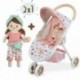 DECUEVAS SWEET - 2x1!!  Silla muñeca 3 ruedas con muñeca 33x48x55  90248