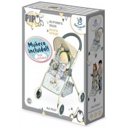 DECUEVAS PIPO - 2 x1 !!  Silla muñeca 4 ruedas con muñeca  90547