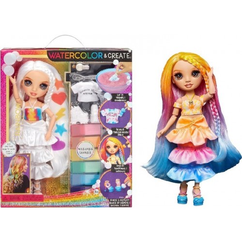 CN24 MGA Rainbow High Muñeca WaterColor & Create - Ojos Marrones  507598