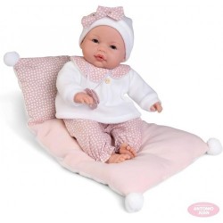 CN24 ANTONIO JUAN Bimba lagrimitas en su camita 37 cm Lloro   14363