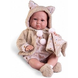 CN24 ANTONIO JUAN Recién Nacido Luca con chaqueta borreguillo  42 cm   33362