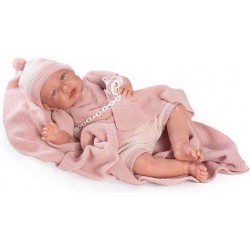 CN24 ANTONIO JUAN Mi Primer Reborn Daniella con toquilla  52 cm   81055