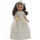 BERBESA MUÑECA COMUNION 40 CM Fany  Habladora con vela, vestido organdí beig, estuche.  4606V