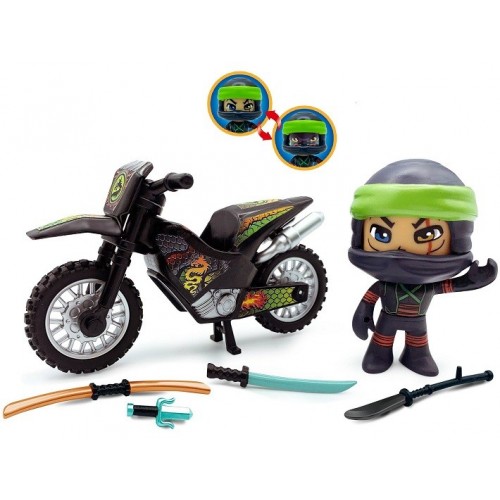 FAMOSA Pinypon Action. Ninja con Moto   PNC25000