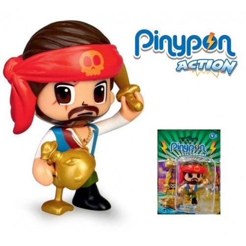 FAMOSA FIGURA Pinypon Action Pirate 2 PELO MARRON 700015581