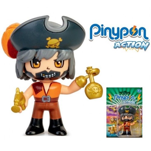 FAMOSA FIGURA Pinypon Action Pirate 3 PELO GRIS 700015581