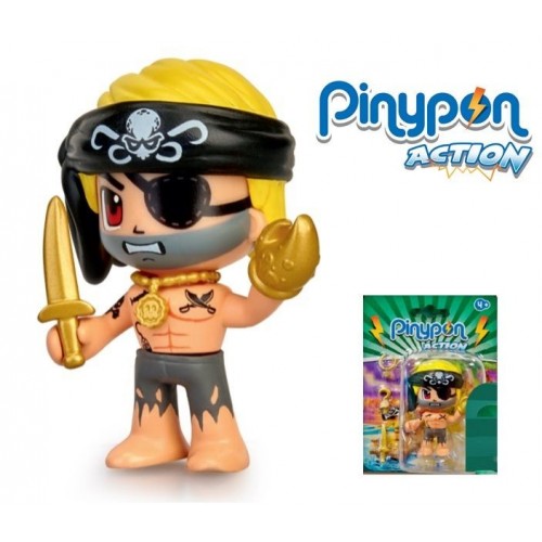 FAMOSA FIGURA Pinypon Action Pirate 4 PELO AMARILLO 700015581
