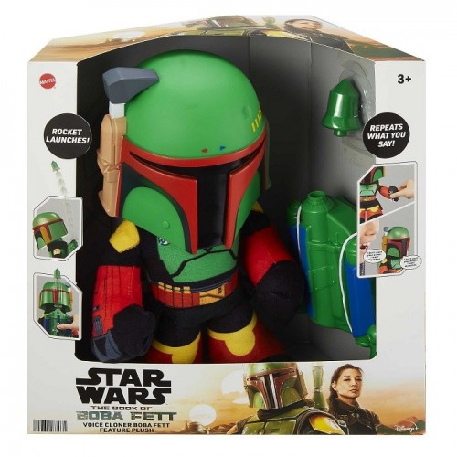 MATTEL Star Wars Peluche Boba Fett lanza cohetes  HHW55