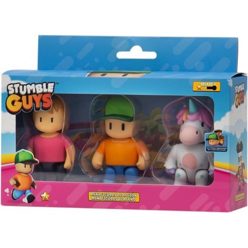 CV24 BIZAK STUMBLE GUYS FIGURA ACCION 7,5CM PK 3   64113003