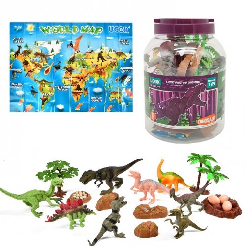CN24 FENTOYS BOTE DINOSAURIOS 19PCS   15 x 21 x 15   80102