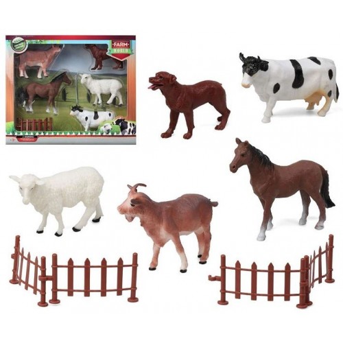 IMP. CAJA 6 ANIMALES GRANJA 32X27X5   63037