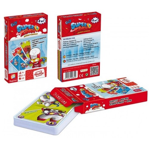 CEFA SUPERZINGS - JUEGO DE CARTAS 4 EN 1  00684