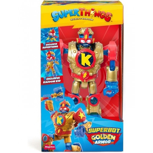 MAGIC BOX SUPERTHINGS S -  1x6 SuperBot Golden Armor  PSTSP116IN90