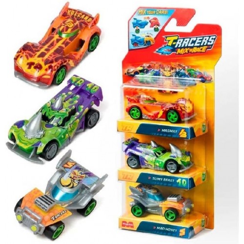 CN24 MAGIC BOX T-Racers Mix'n Race - Pack 3 Blister   PTR7V316IN00