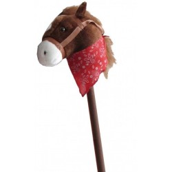 IMP. CABEZA DE CABALLO CON PALO C/SONIDOS SDOS MARRON  727T00726