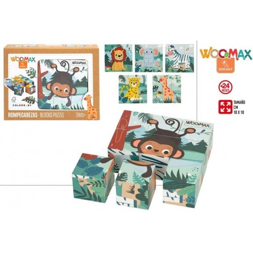 CB ROMPECABEZAS ANIMALES 10,5X10,5CM  24M+  47570
