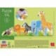 GOULA PUZZLE XXL SELVA DE PEQUEÑO A GRANDE 16 PIEZAS  53426