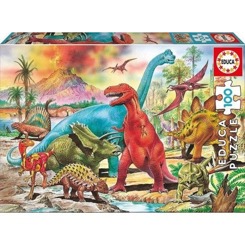 EDUCA PUZZLE  100 DINOSAURIOS   13179