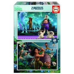 EDUCA PUZZLE 2x100 RAYA & THE LAST DRAGON   18883