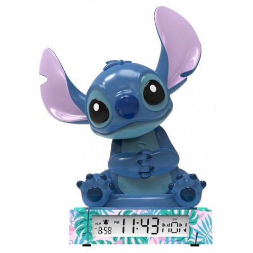 CN24 KIDS LAMPARA 3D CON DESPERTADOR Y FECHA STITCH  LAS3055