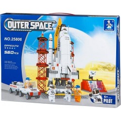 CB CAJA CONSTRUCCION LANZADERA NAVE ESPACIAL 560 PZAS  47 X 35 X 7