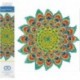 DIAMOND DOTZ Pintura, kit intermedio DD5, pavo real mandala, 32cm x 32cm