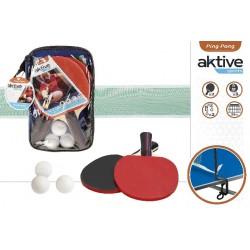 CB SET PING PONG C/RED EN BOLSA PVC -AKTIVE SPORTS               52487