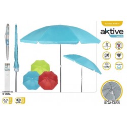 CB SOMBRILLA PLAYA D200 TUBO ALU 22/25-POLYESTER UV50+ 3/S-AKTIVE      62102