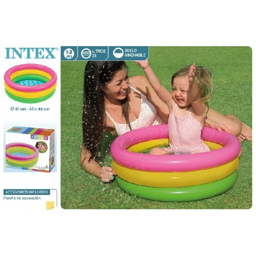 CB PISCINA BEBE SUNSET GLOW 3 AROS D61X22 CM / EDAD 1-3  57107